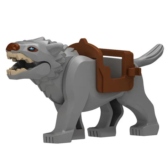 Light Grey Wolf Custom Lord of the Rings Minifigure1