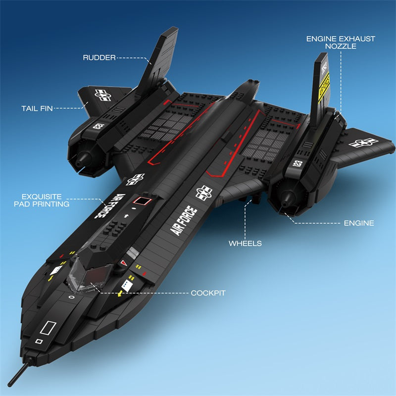 SR-71 Blackbird Reconnaissance Aircraft Building Set4