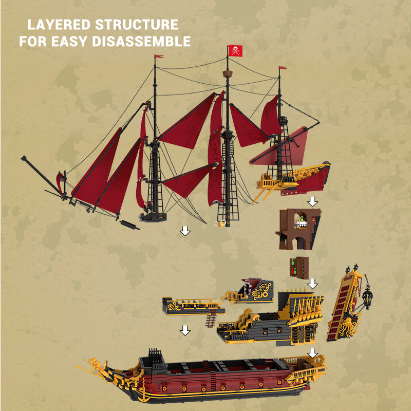 Revenge Sailing Ship Building Set5