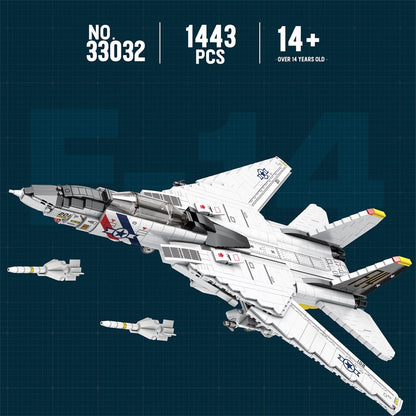 F-14 Tomcat Fighter Jet Building Set4