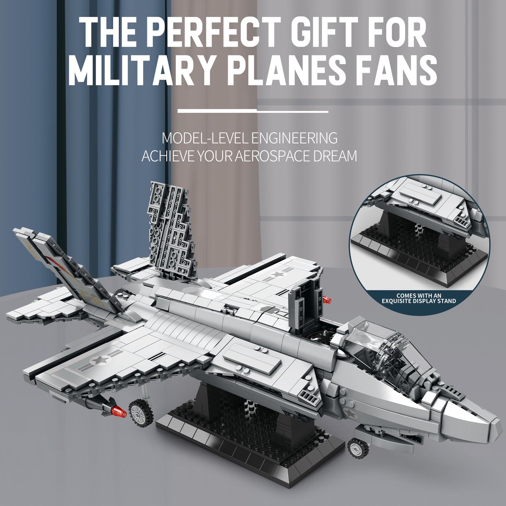 F-35 Lightning II Fighter Jet Building Set3
