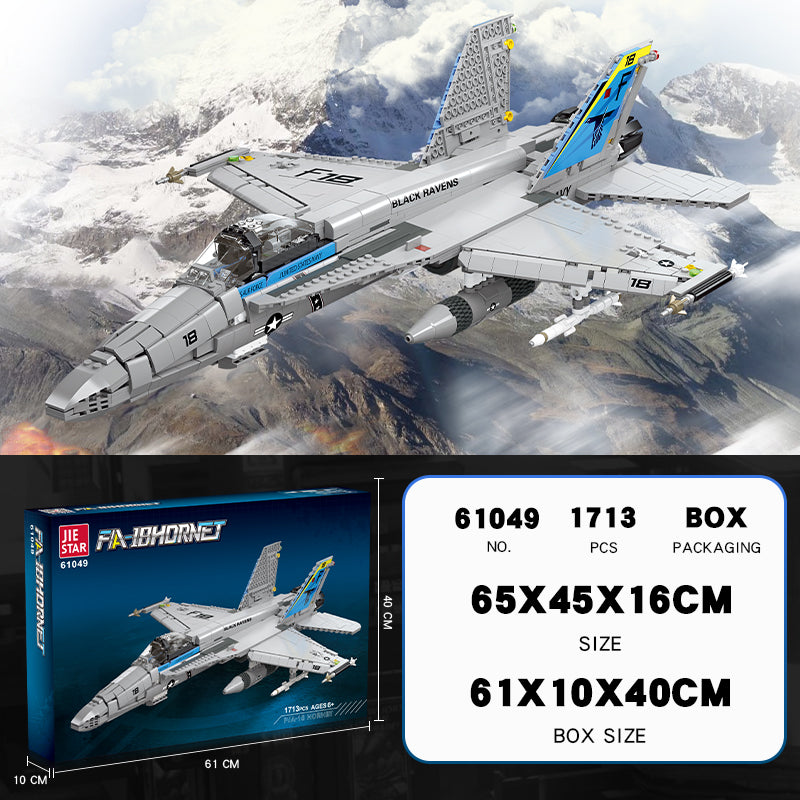 F/A-18 Hornet Supersonic Fighter Jet Building Set4