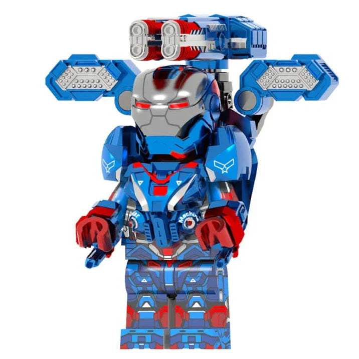 Iron Patriot (Endgame) Custom Marvel Superhero Minifigure3