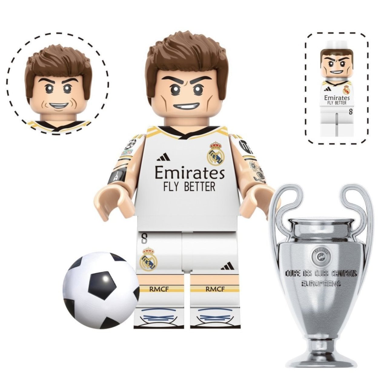 Toni Kroos (Real Madrid) Custom Minifigure Football Player1