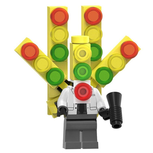 Titan Traffic Light Man Skibidi Toilet Custom Minifigure1