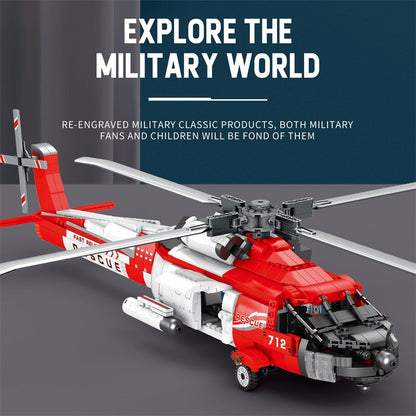 Coast Guard Sikorsky MH-60 Jayhawk Helicopter Building Set5