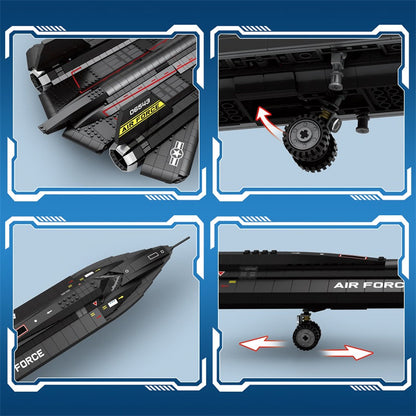 SR-71 Blackbird Reconnaissance Aircraft Building Set5