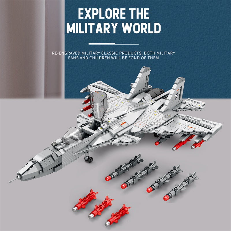 J-15 Flying Shark Fighter Jet Building Set5