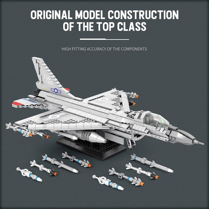 F-16 Fighting Falcon Fighter Jet Building Set5
