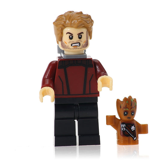 Star-Lord and Baby Groot Marvel Superhero Minifigure Guardians of the Galaxy1