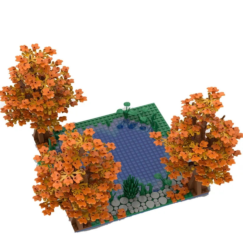 Maple Trees of the Autumn Pond5