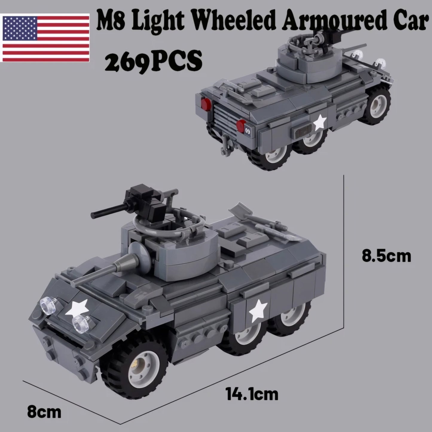 WW2 US Army M8 Greyhound Armoured Car4