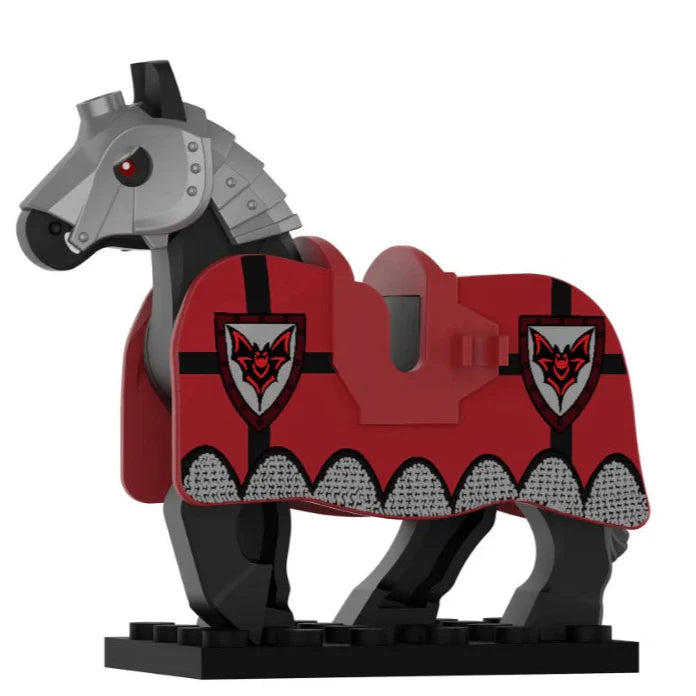 Bat Horse Barding Medieval Warhorse Custom Minifigure1