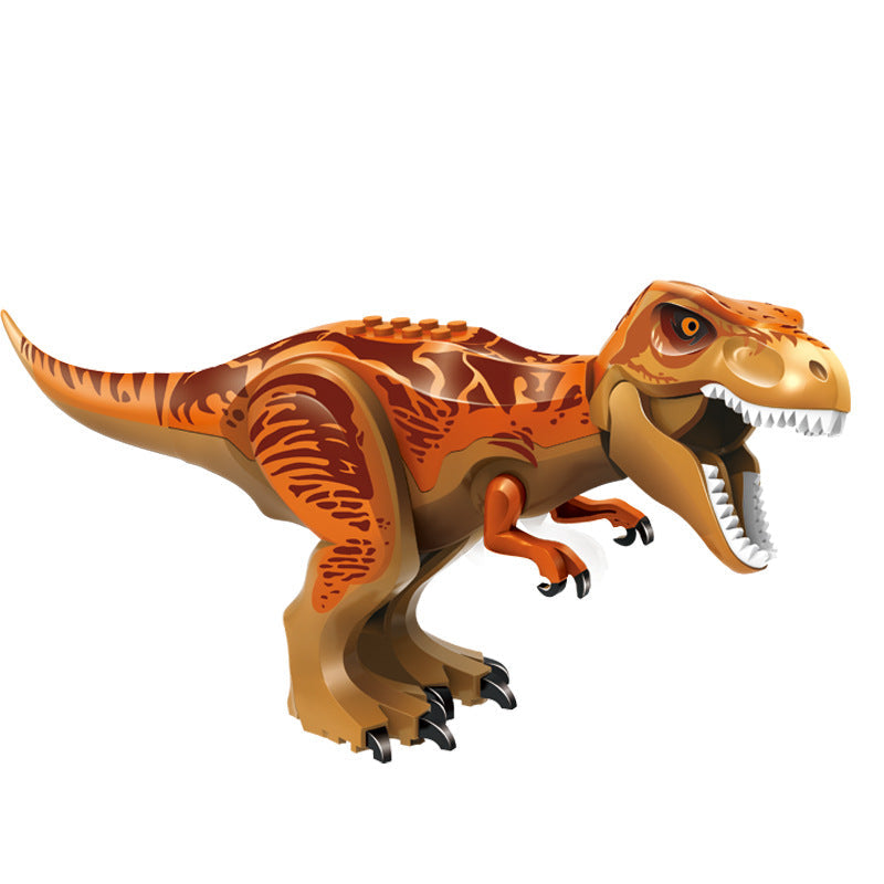 Orange T. Rex Custom Dinosaur Large Minifigure1