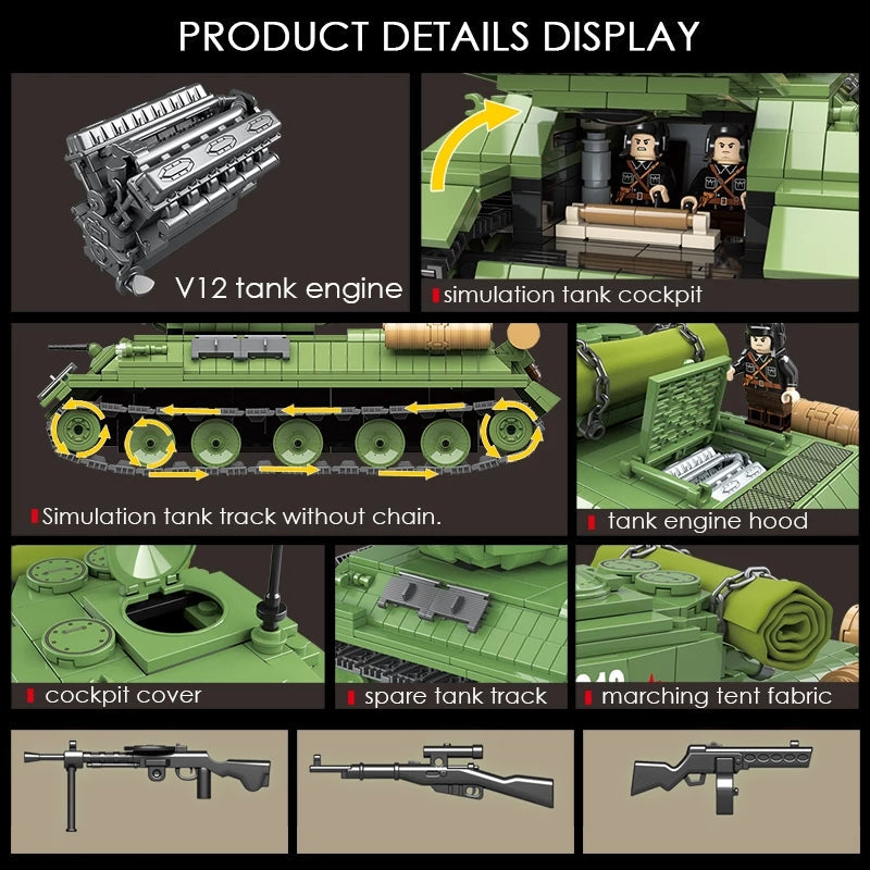 WW2 Soviet T-34 Tank (Model 1942)4