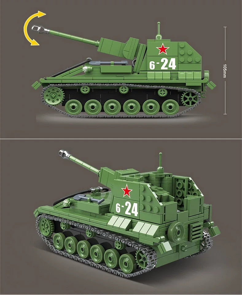 WW2 Soviet SU-76 SPG7