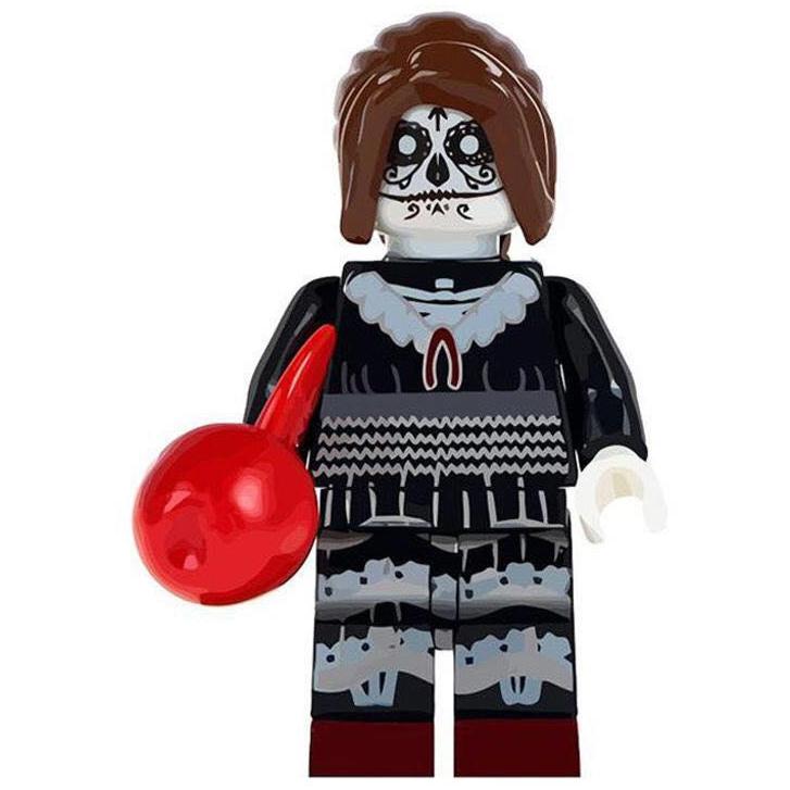 Day of the Dead Skeleton Woman Custom Horror Minifigure1