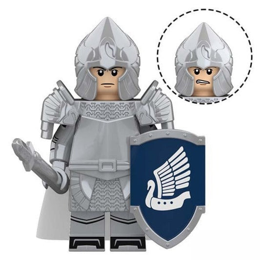 Swan Knight Spear (Knights of Dol Amroth)Custom Lord of the Rings Minifigure1