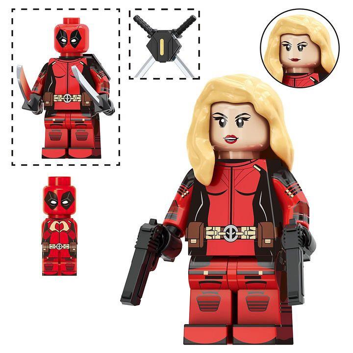 Lady Deadpool Custom Marvel Superhero Minifigure1
