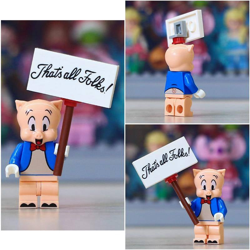 Porky Pig Custom Looney Tunes Cartoon Minifigure1