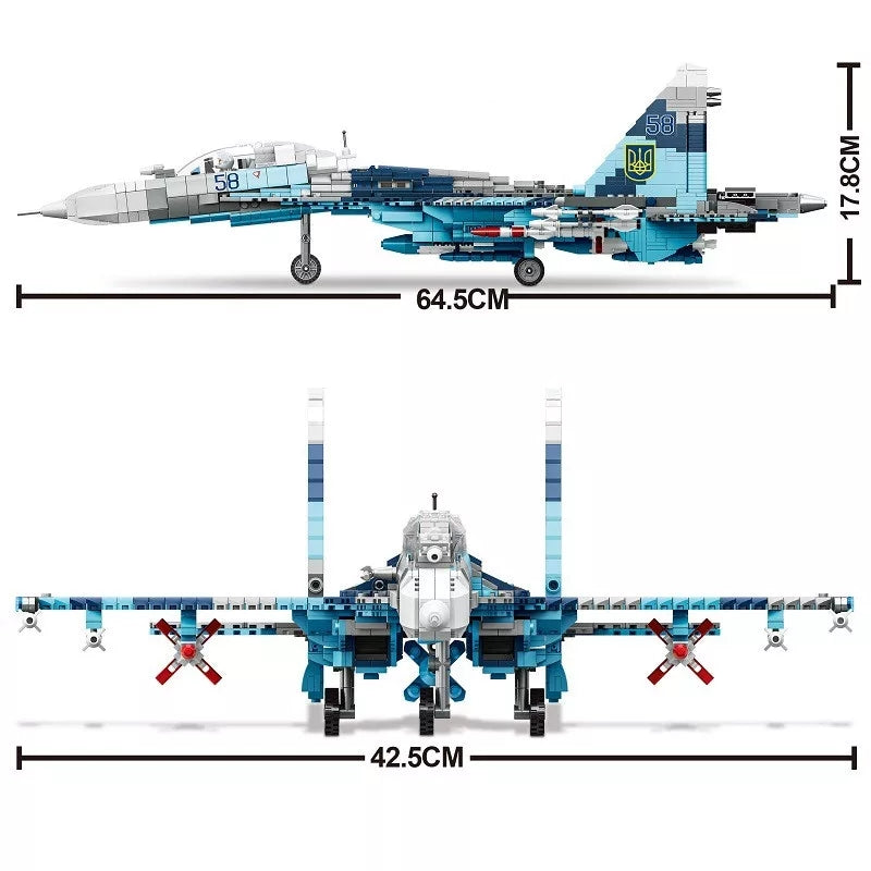 Ukranian AF Su-27 P1M "58 Blue" Fighter4
