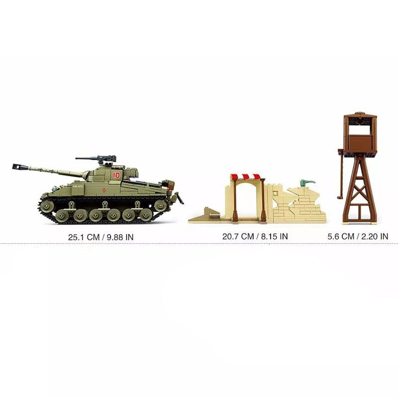WW2 British Sherman Firefly Tank "8th Armoured Brigade"4