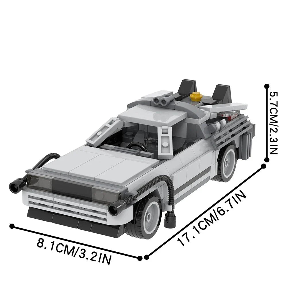 Back to the Future DeLorean Car Custom MOC2