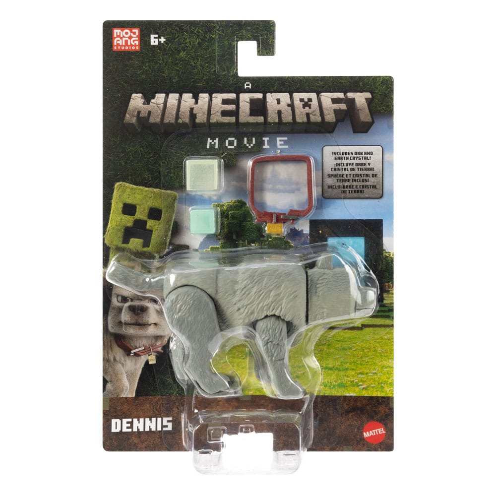 A Minecraft Movie Action Figure Dennis the Wolf 10cm2
