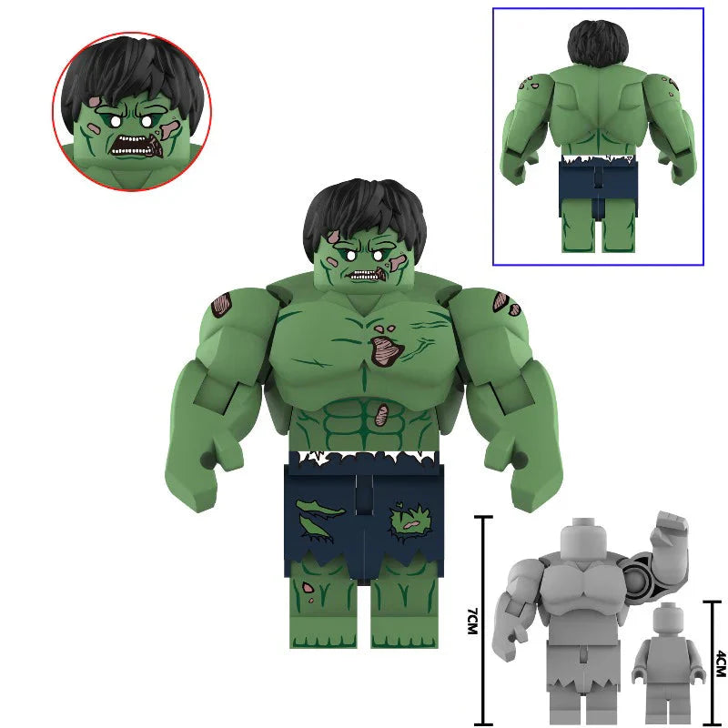 Hulk Zombie Custom Marvel Superhero Large Minifigure1