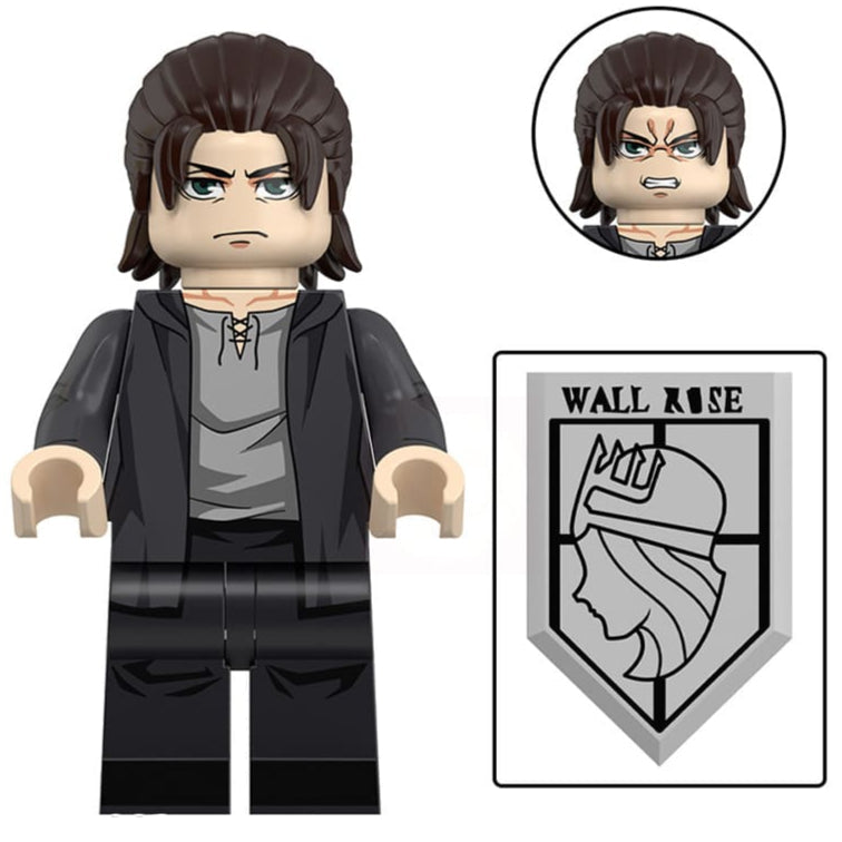 Eren Jaegar From Attack on Titan Custom Anime Minifigure1