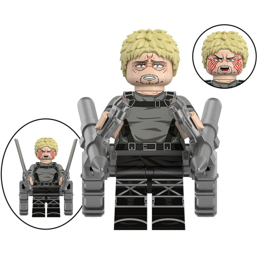 Reiner Braun From Attack on Titan Custom Anime Minifigure1