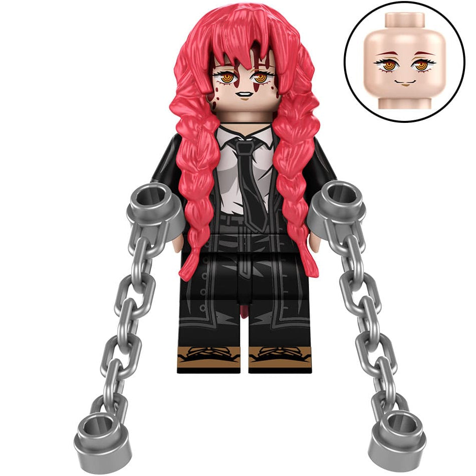 Makima Chainsaw Man Custom Japanese Anime Superhero Minifigure1