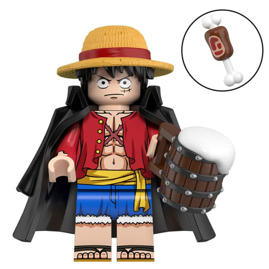 Monkey D. Luffy Custom One Piece Anime Minifigure1