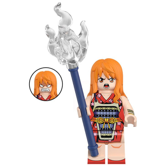 Nami Custom One Piece Anime Minifigure1