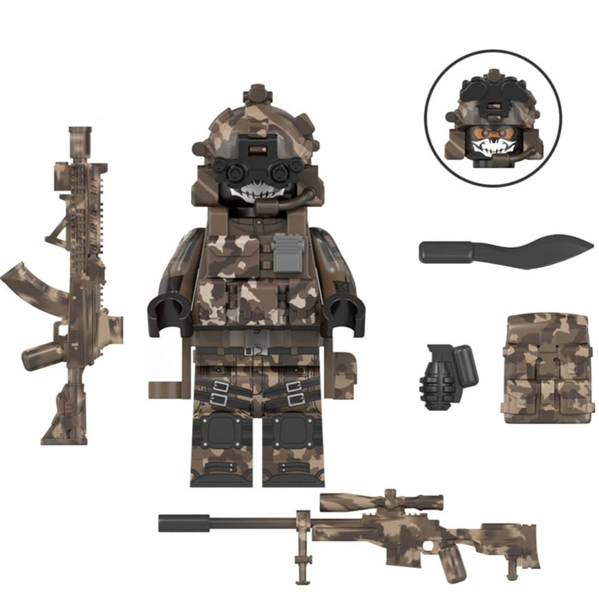 Commando Soldier Custom Military Minifigure1