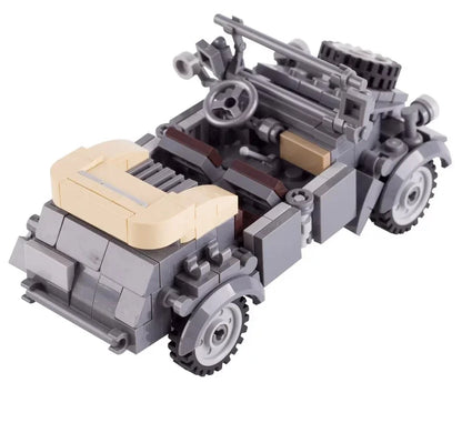 WW2 German Kubelwagen Utility Vehicle Custom Military MOC