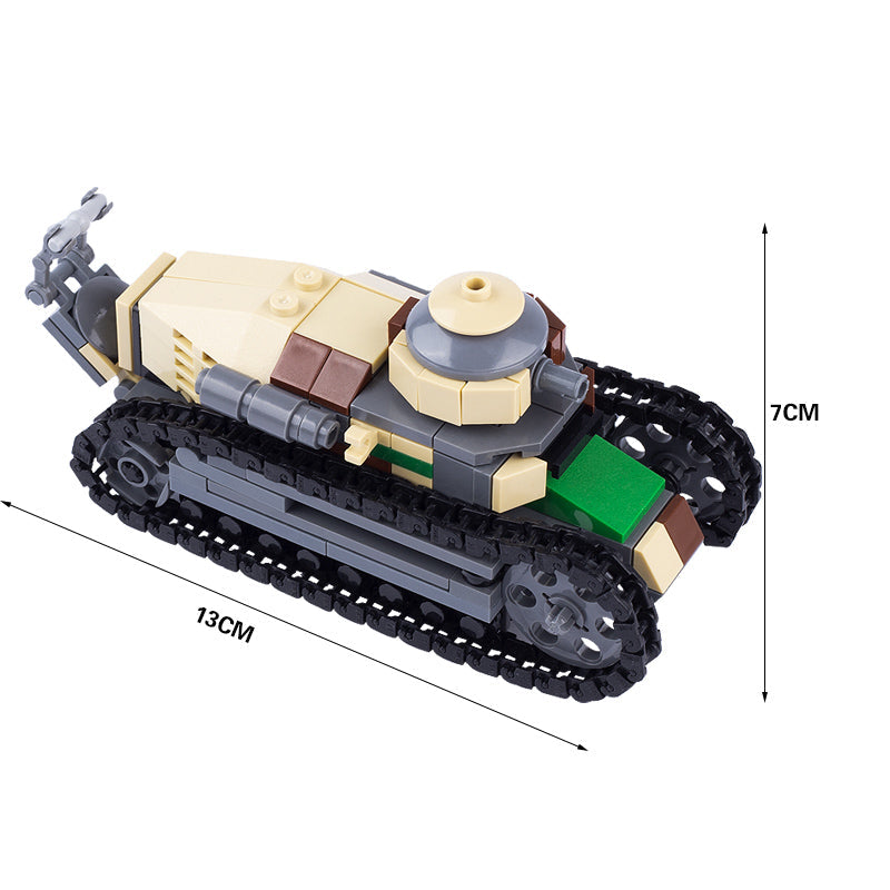 Renault FT-17 Light Tank Custom Military MOC4