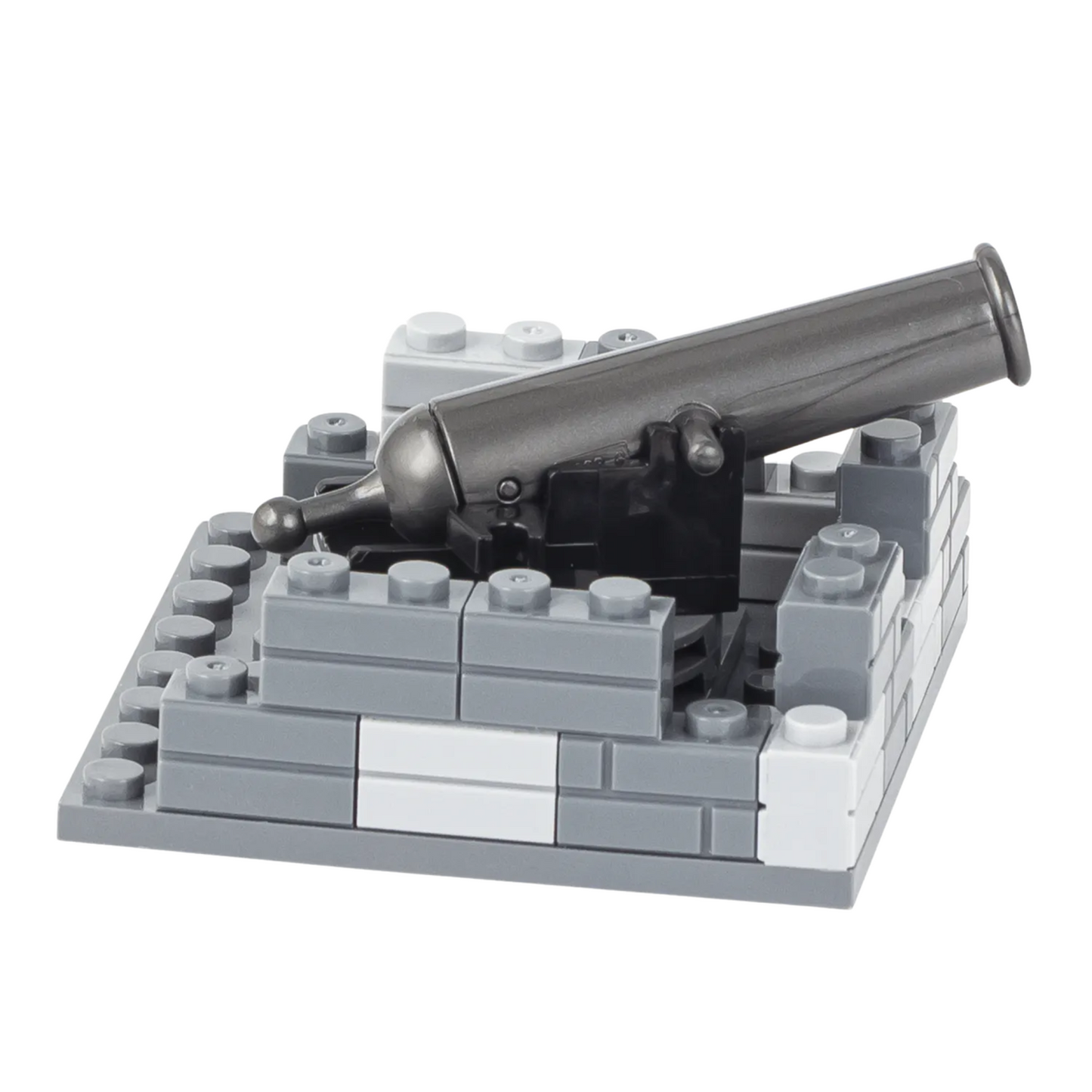 Military Artillery Stone-Fortified Cannon Base Custom Military MOC Set4