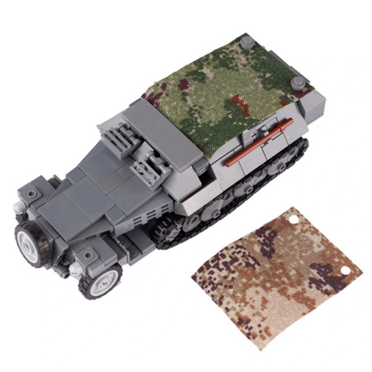 WW2 German Sd.Kfz. 251 Army Transport Custom Military MOC4