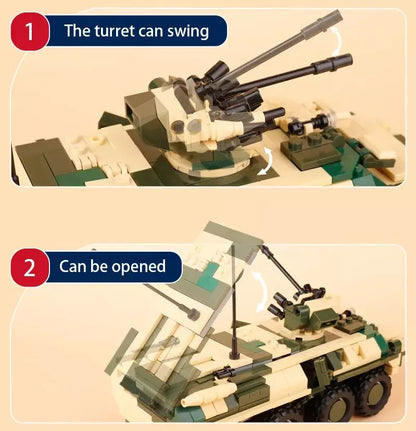 Russian BTR-82 Armored Personnel Carrier Custom Military MOC4