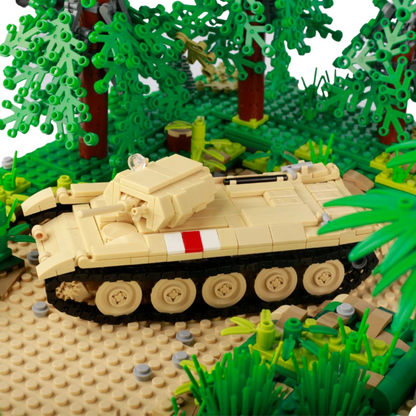 WW2 British Crusader Tank Custom Military MOC