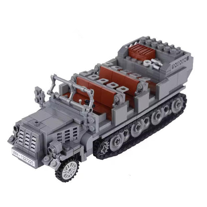 WW2 German Sd.Kfz. 7 Army Transport Custom Military MOC