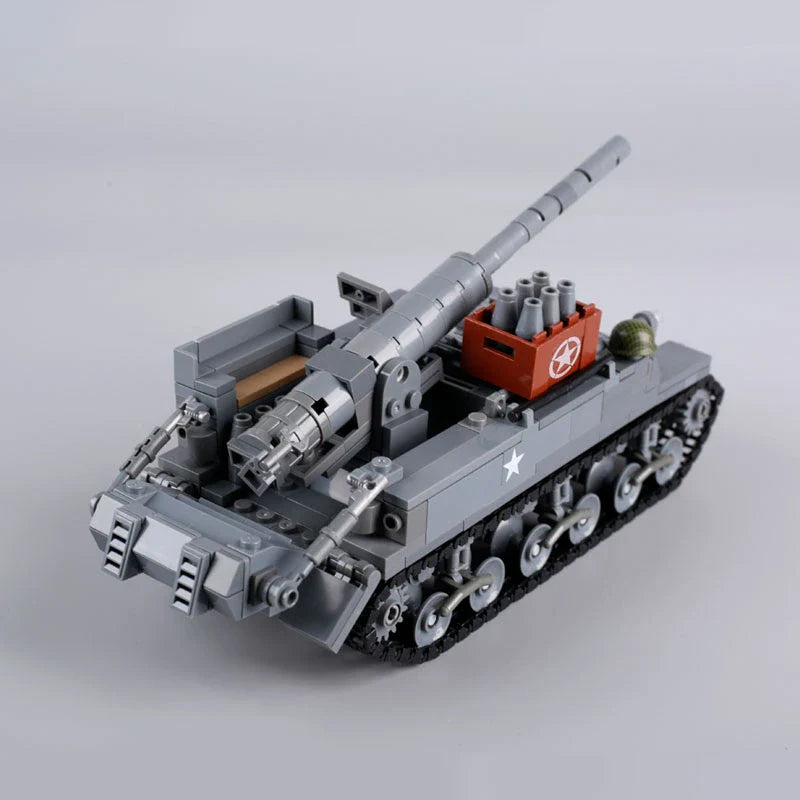 WW2 USA M12 Gun Motor Carriage Custom Military MOC3