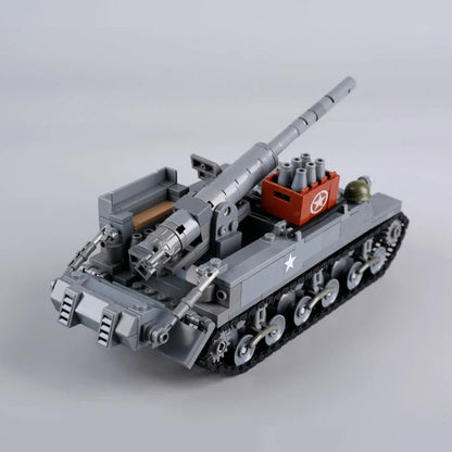 WW2 USA M12 Gun Motor Carriage Custom Military MOC3