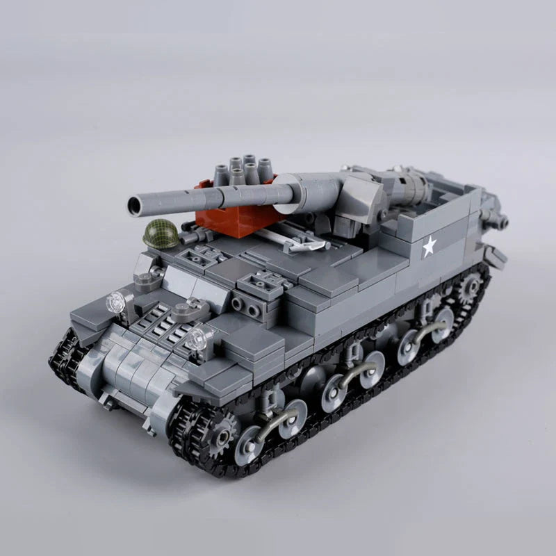 WW2 USA M12 Gun Motor Carriage Custom Military MOC2