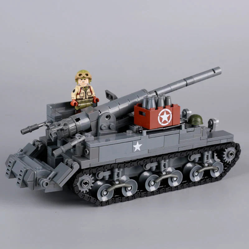 WW2 USA M12 Gun Motor Carriage Custom Military MOC1