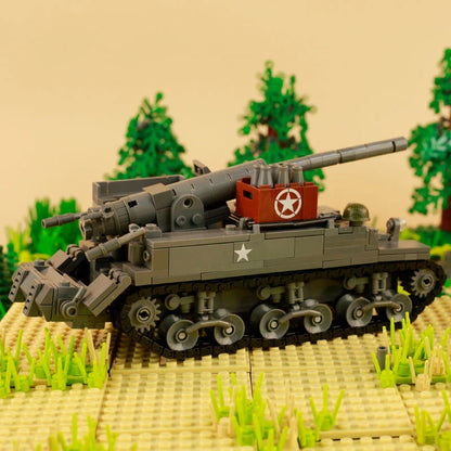 WW2 USA M12 Gun Motor Carriage Custom Military MOC4