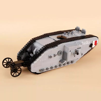 WW1 British Mark I Heavy Tank Custom Military MOC3