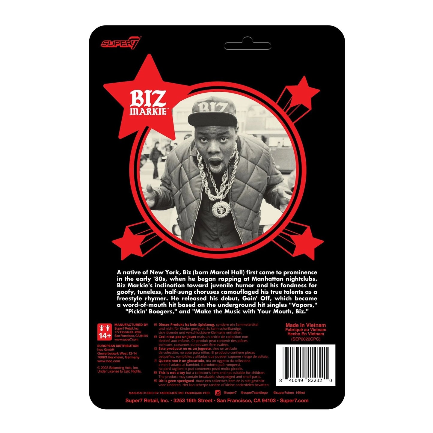 BIZ Markie ReAction ReAction Action Figure BIZ 10cm3