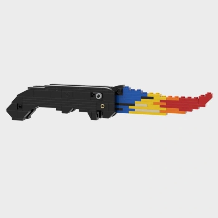 CSGO MOC Curved handle butterfly knife toy model